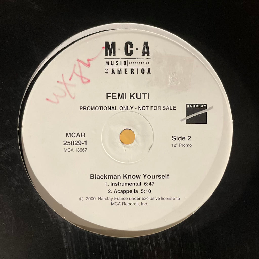 Femi Kuti - Blackman Know Yourself