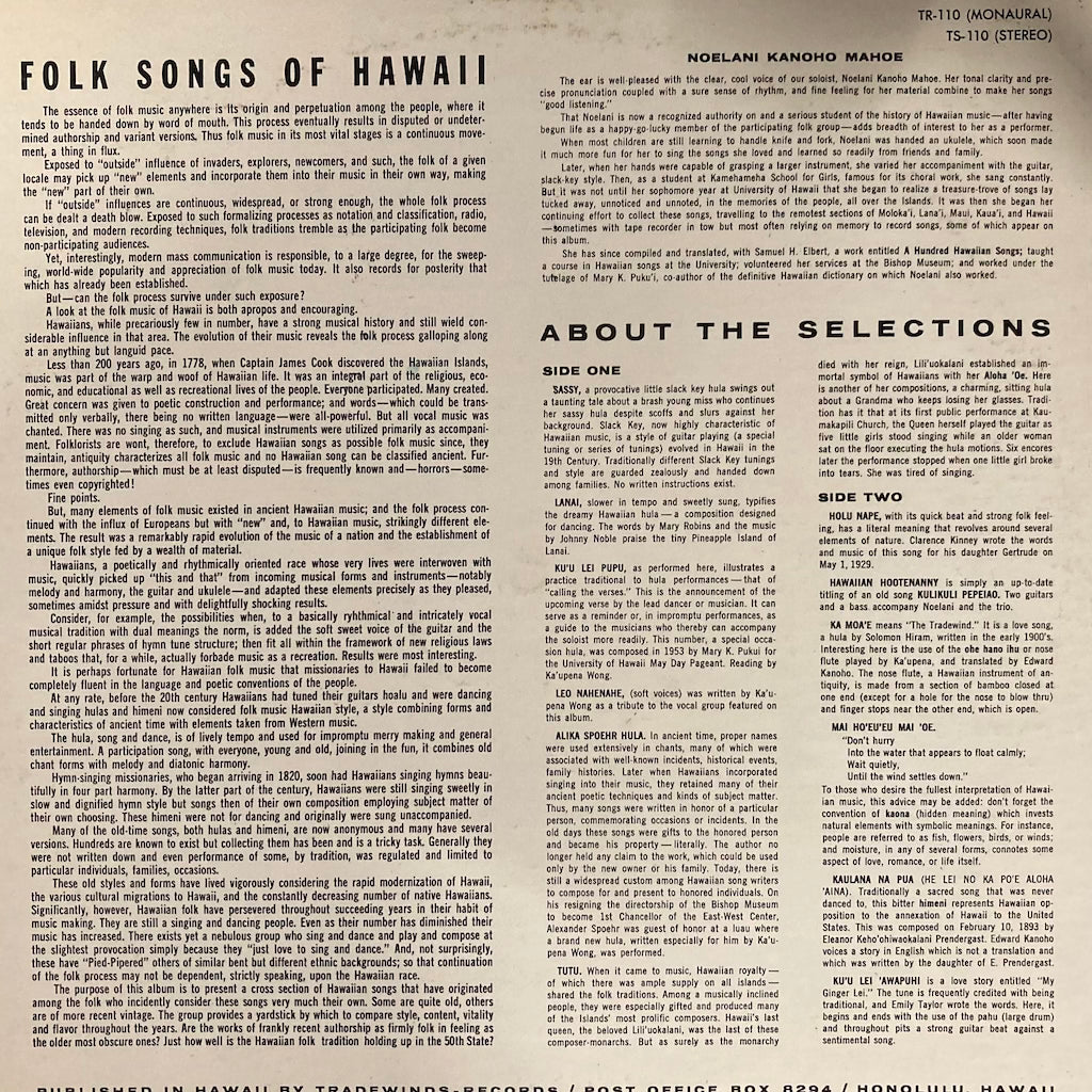 V/A - Folk Songs of Hawaii