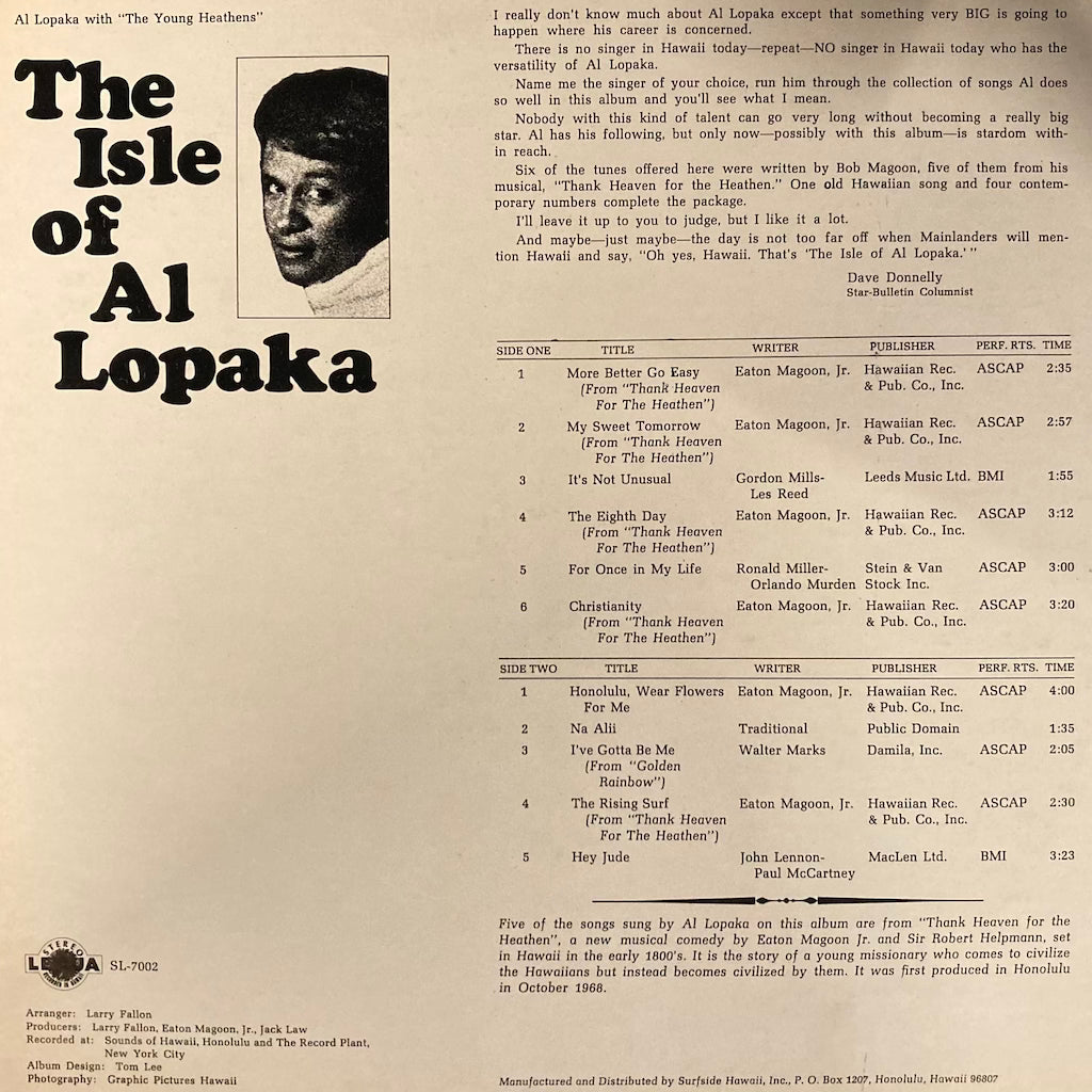 Al Lopaka - The Isle of Al Lopaka