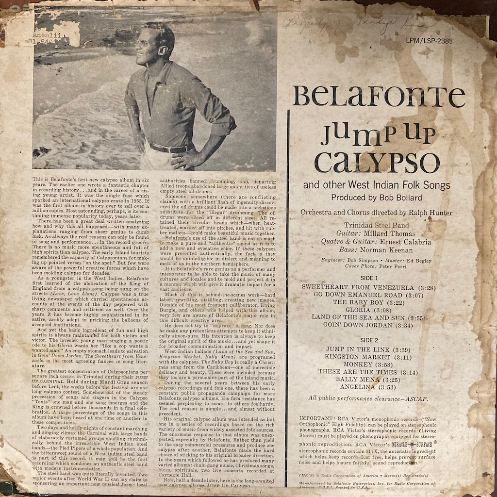 Harry Belafonte – Jump Up Calypso