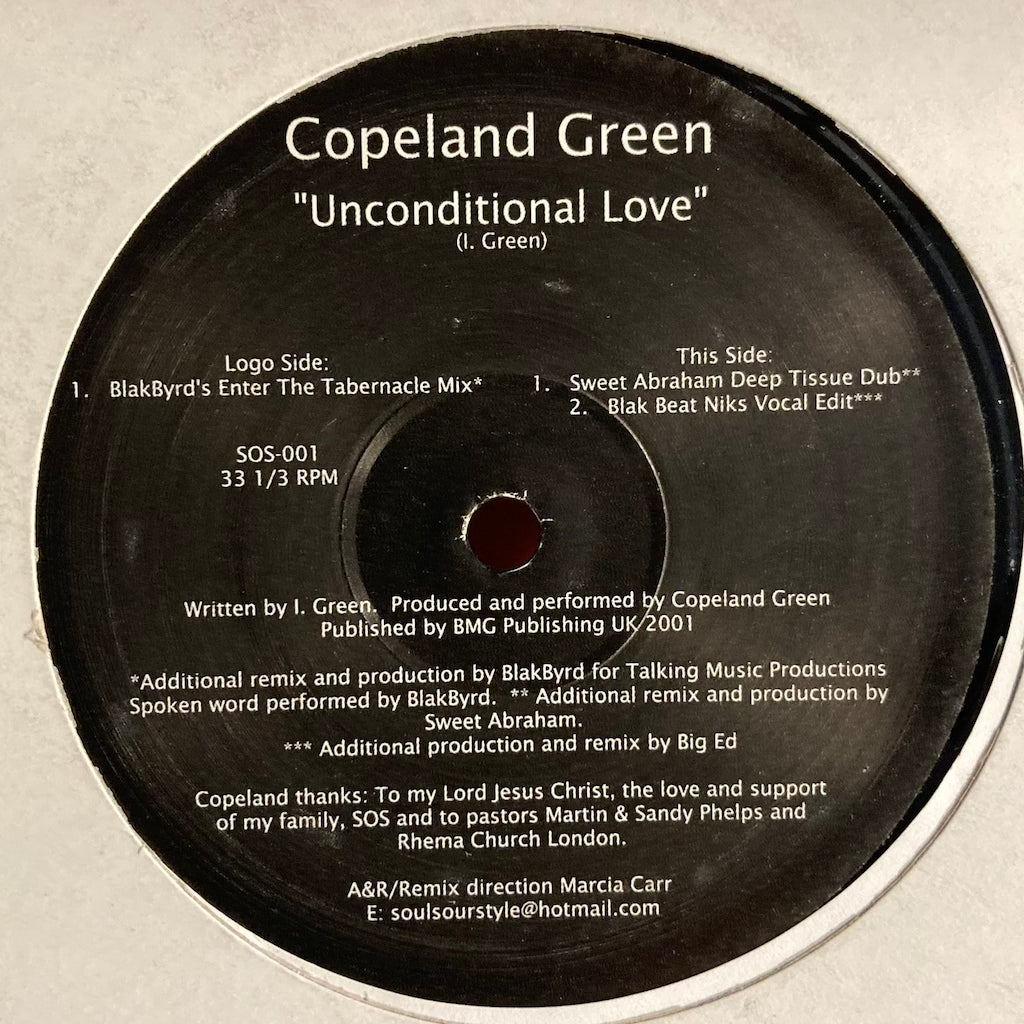 Copeland Green - Unconditional Love 12"