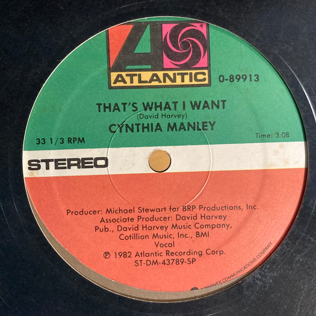 Cynthia Manley - That's What I Want