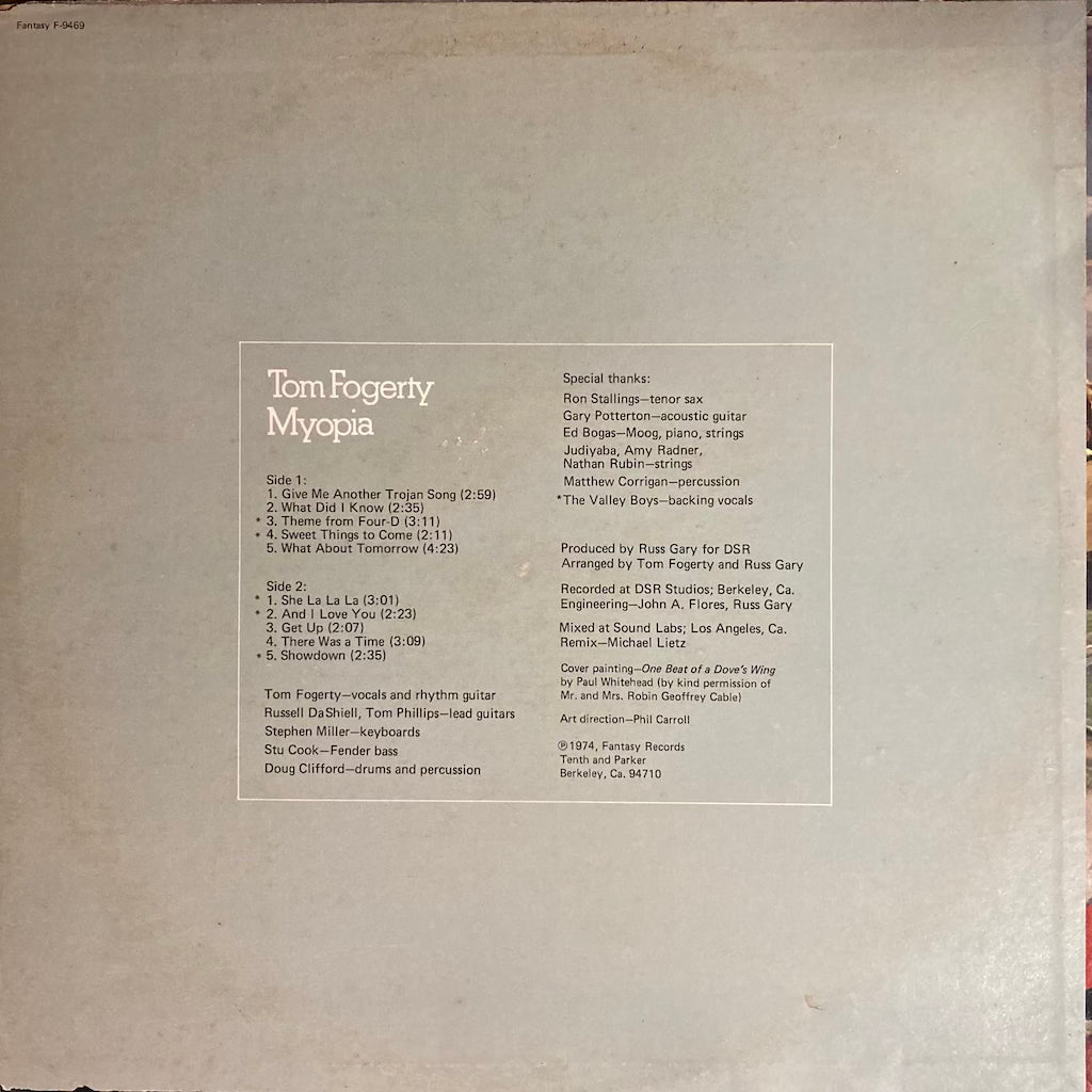 Tom Fogerty - Myopia