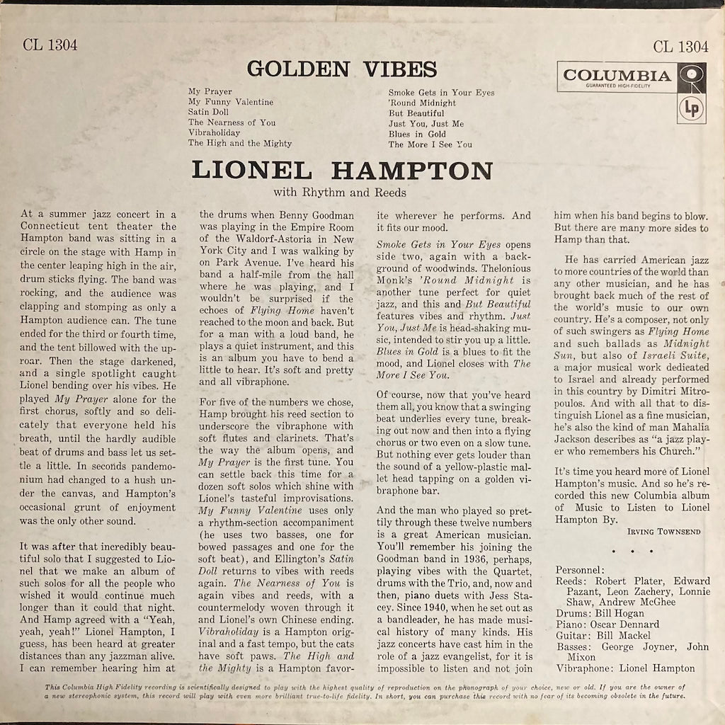 Lionel Hampton - Golden Vibes