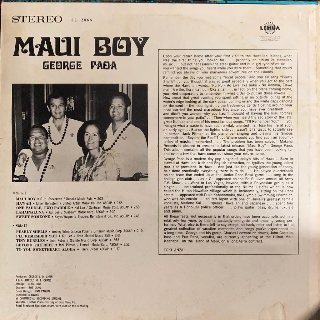 George Paoa - Maui Boy
