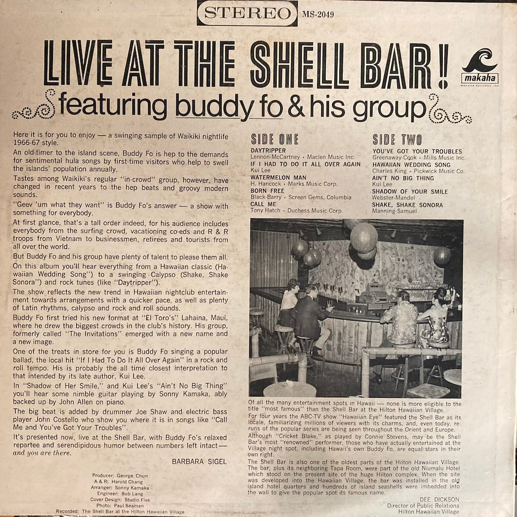 Buddy Fo - Live At The Shell Bar!