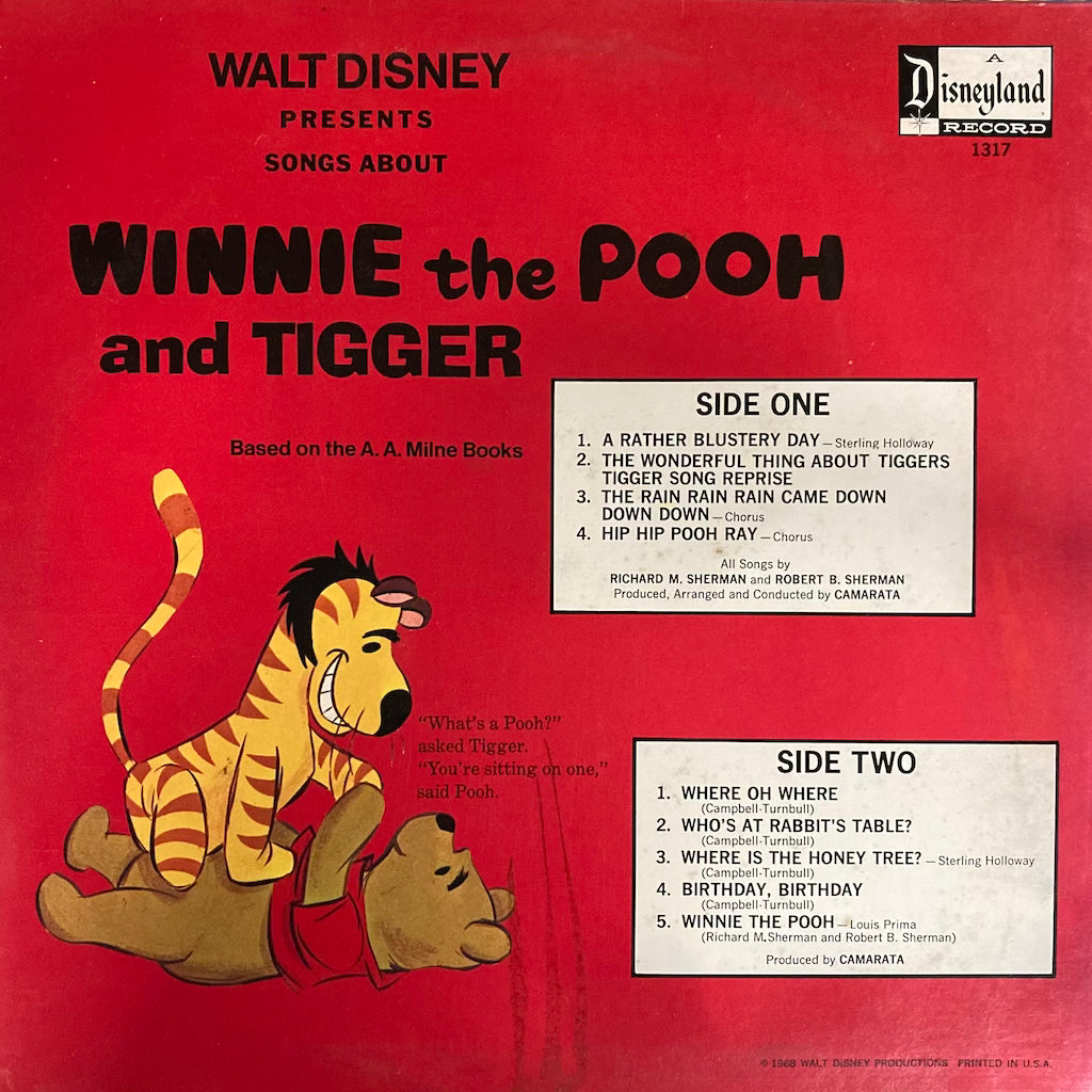 Walt Disney Presents - Songs About Winnie The Pooh and Tigger