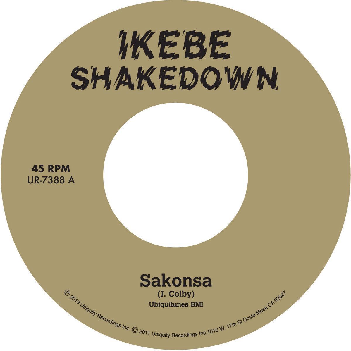 Ikebe Shakedown - Sakonsa b/w Green and Black [7”]