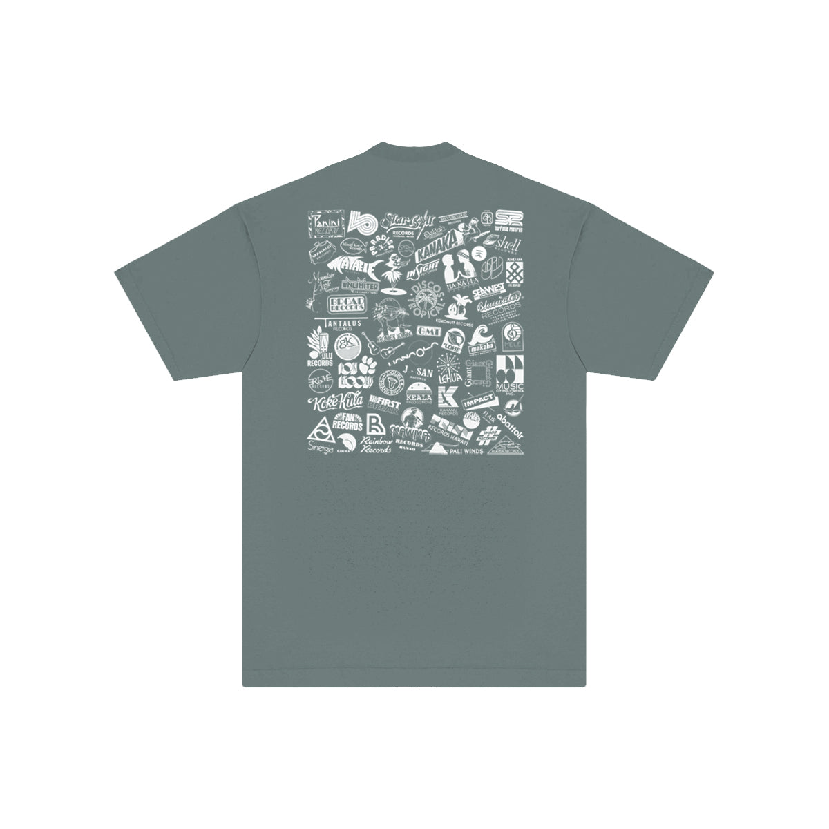 Label Logos T-Shirt (Atlantic Green / White)