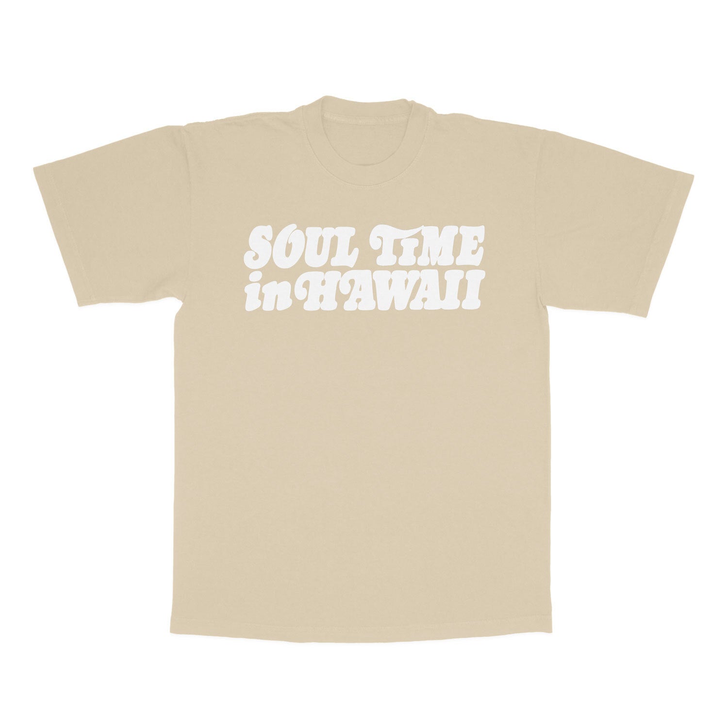 Soul Time in Hawaii T-shirt (Beige / White)