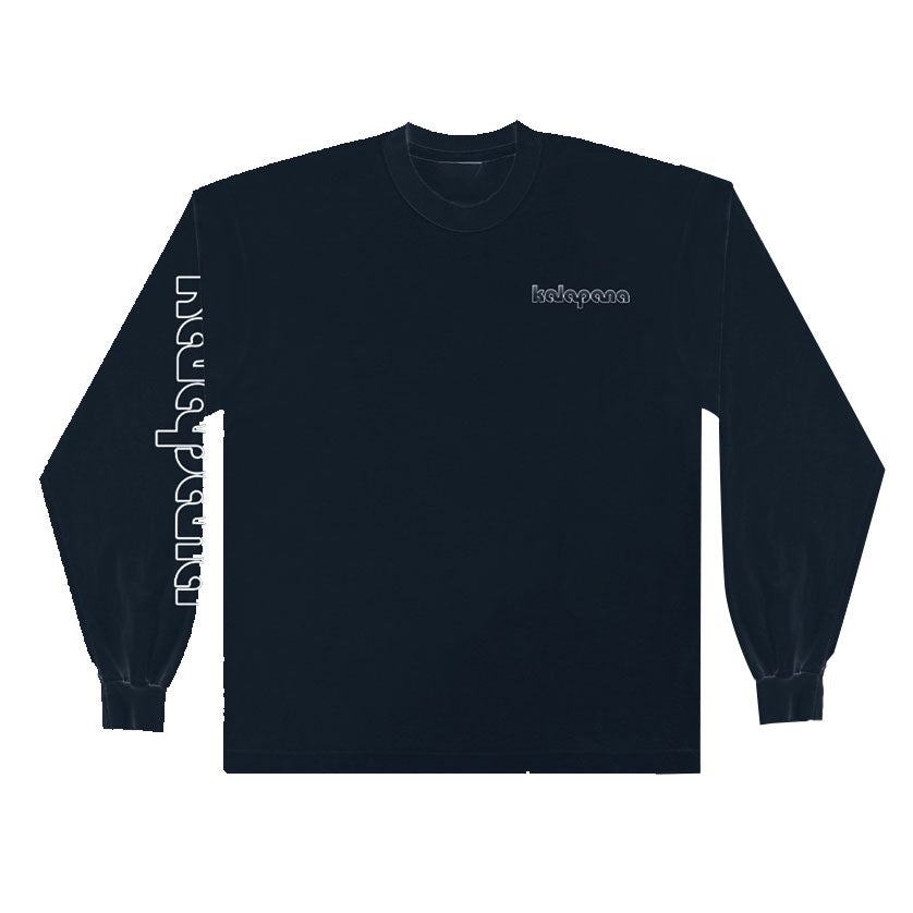 Kalapana Classic Logo Long Sleeve Shirt (Navy)