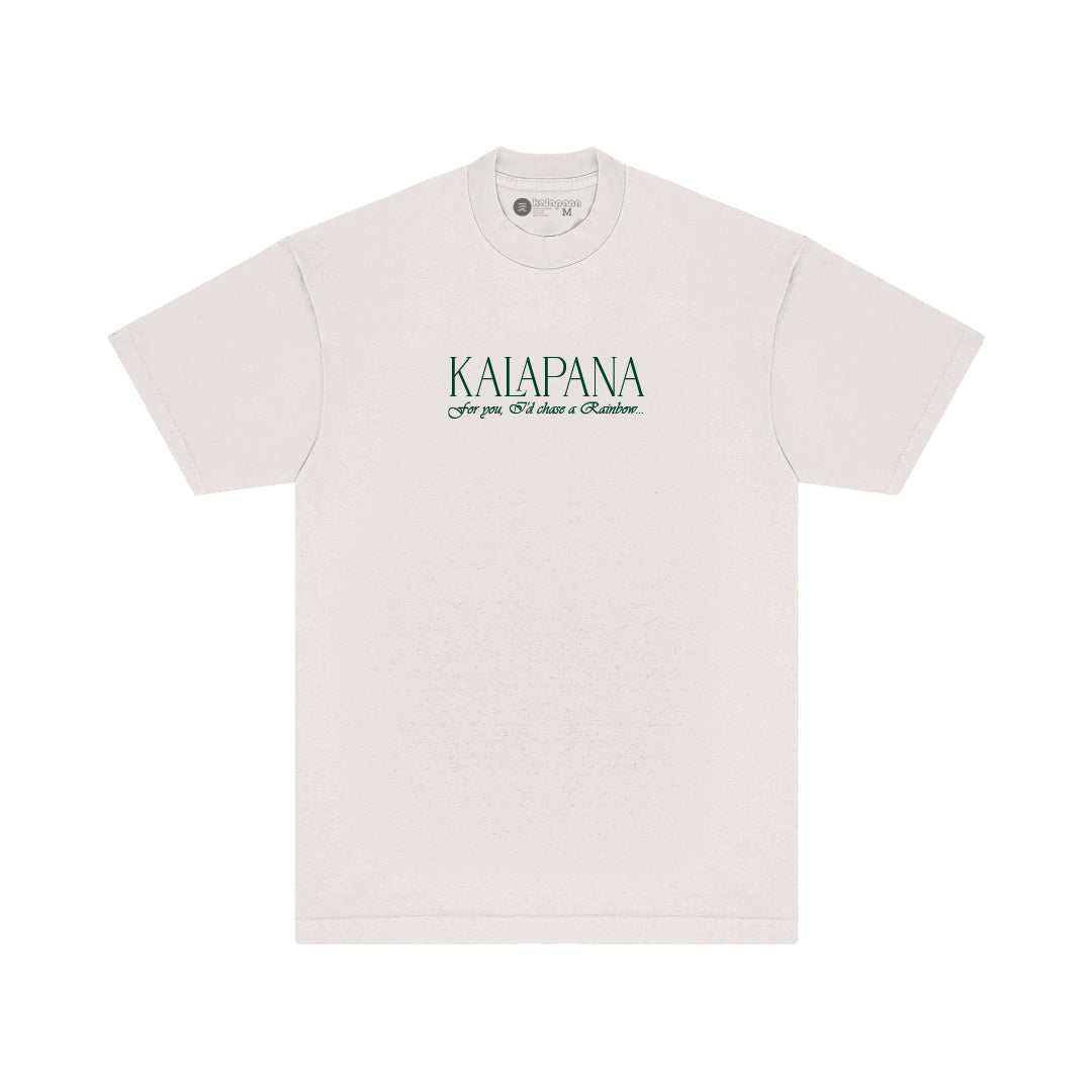 Kalapana (For You) I'd Chase A Rainbow T-shirt (Cement) – AGS Honolulu