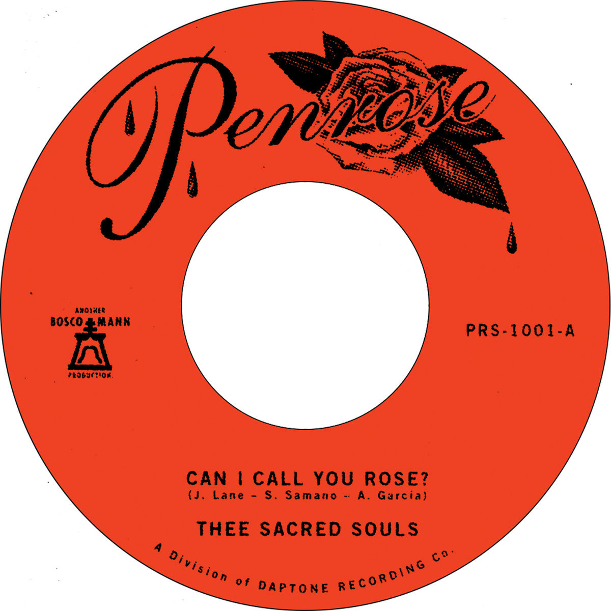 Thee Sacred Souls - Can I Call You Rose b/w Weak For Your Love [7"]